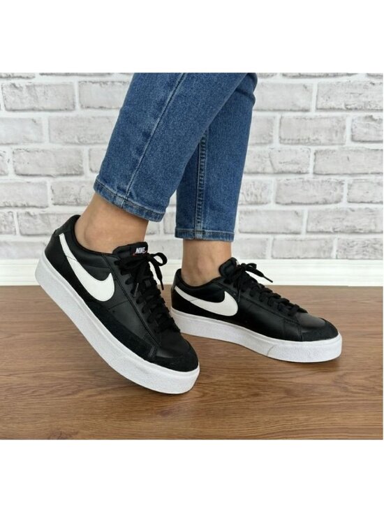 Nike Shoes - ⭐Rare Nike Blazer Low Platform Sz 12 Women Shoes Black White Sneakers DJ0292-001